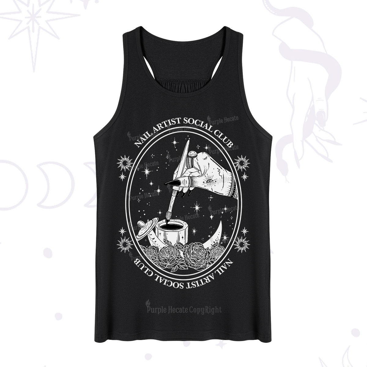 Purplehecate Nail Artist Social Club Tank