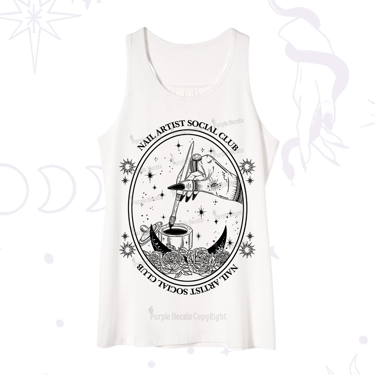Purplehecate Nail Artist Social Club Tank