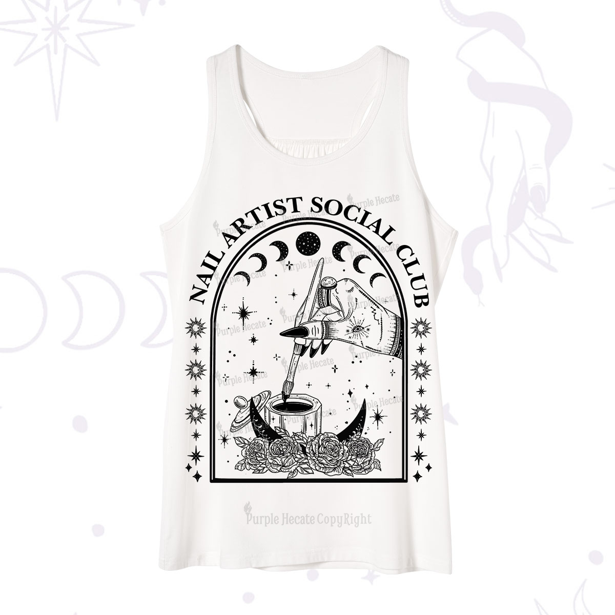 Purplehecate Nail Artist Club Collective Tank