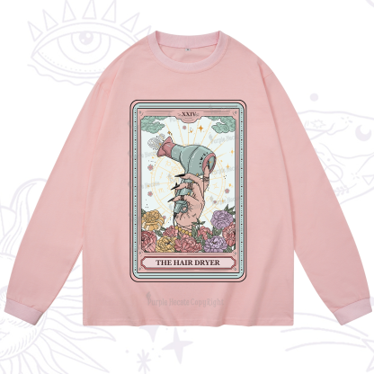 Purplehecate The Hair Dryer Life Tarot Long Sleeve T-Shirt