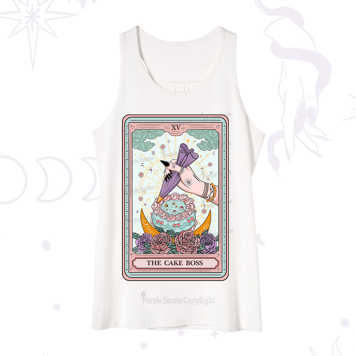 Purplehecate The Cake Boss Tarot Card Tank