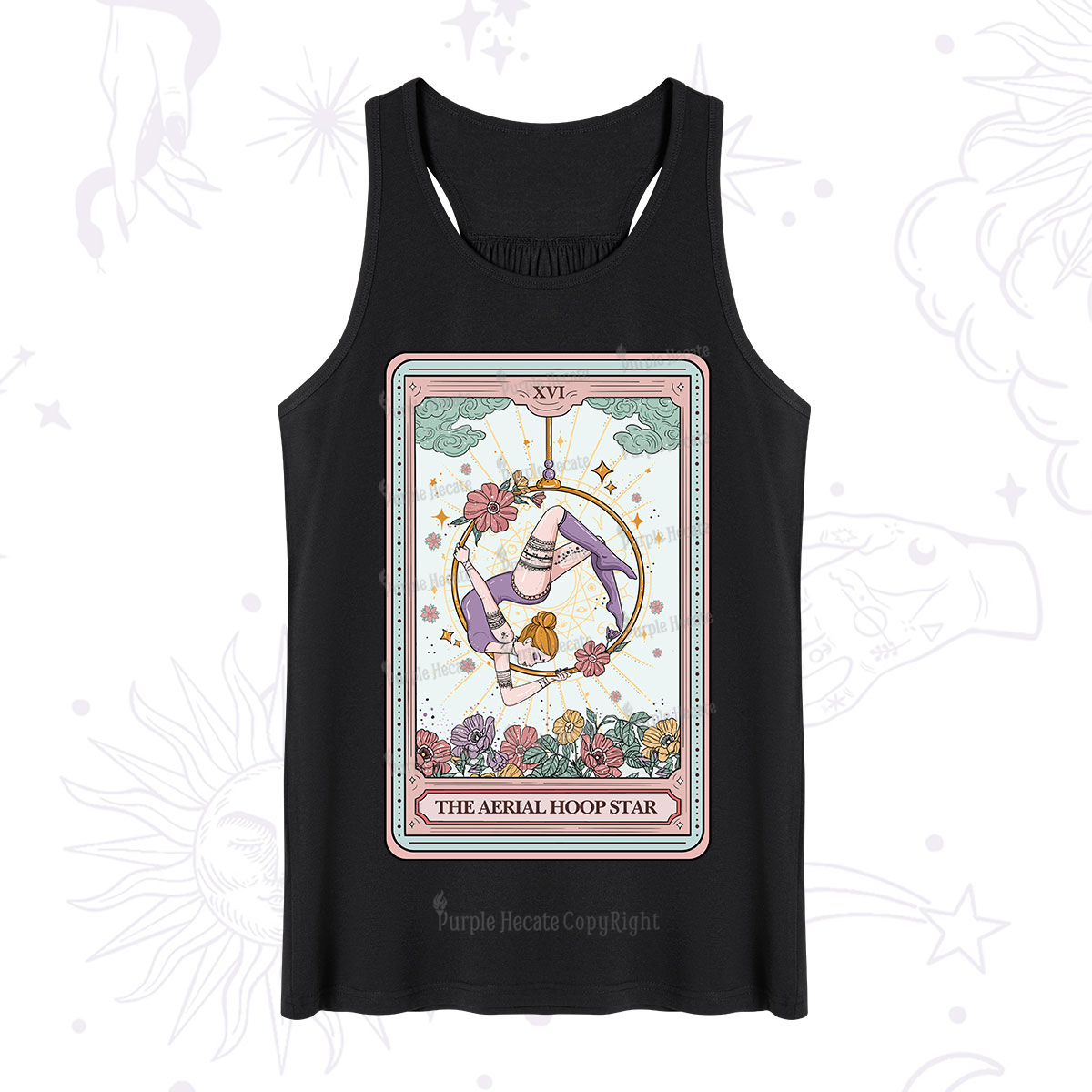 Purplehecate The Aerial Hoop Star Tarot Card Tank