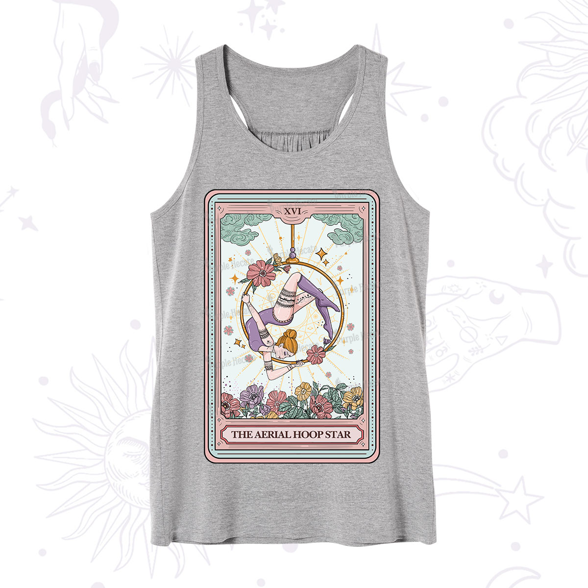 Purplehecate The Aerial Hoop Star Tarot Card Tank
