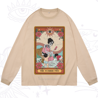 Purplehecate The Number Two Tarot Long Sleeve T-Shirt