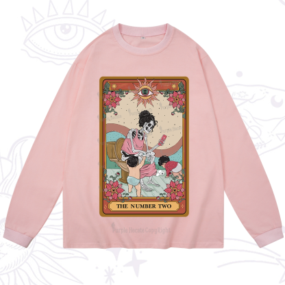 Purplehecate The Number Two Tarot Long Sleeve T-Shirt