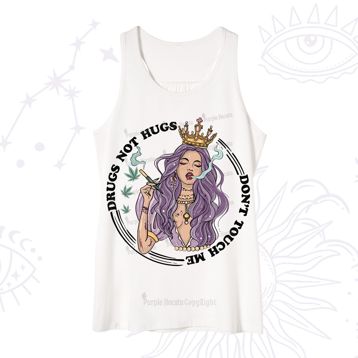 Purplehecate Weed Be Sarcastic Tank