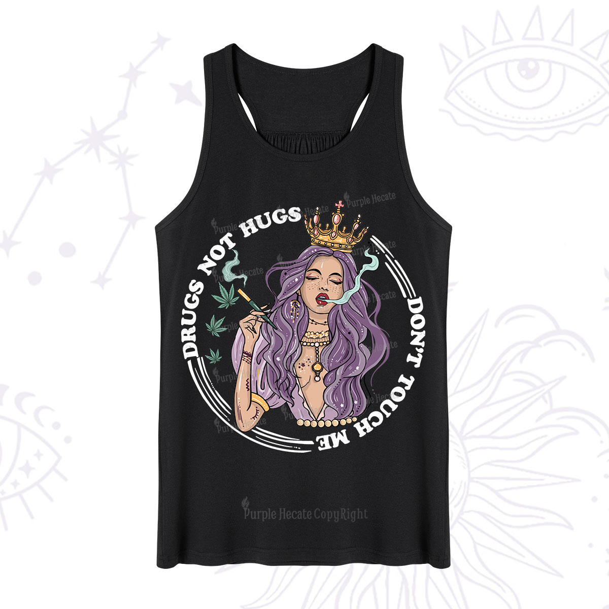 Purplehecate Weed Be Sarcastic Tank