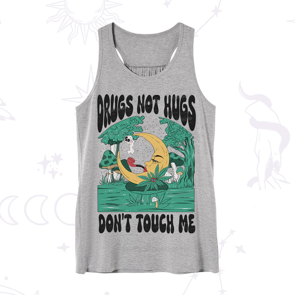 Purplehecate Drugs Not Hugs Don't Touch Me Tank