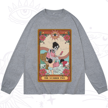 Purplehecate The Number Two Tarot Long Sleeve T-Shirt