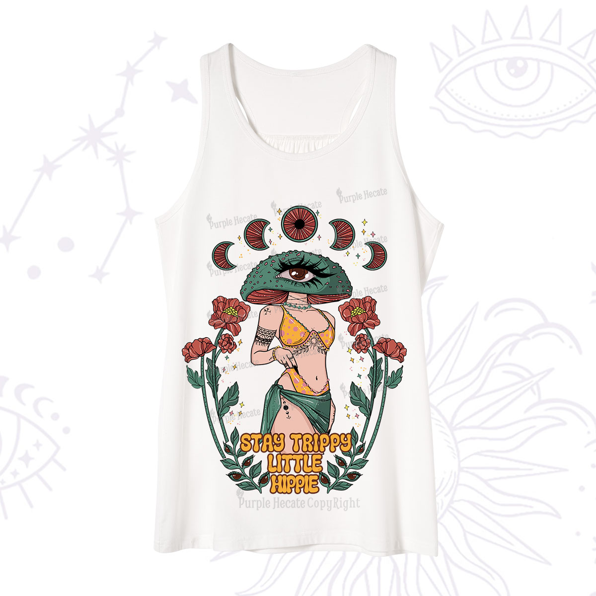 Purplehecate Stay Trippy Little Hippie Tank