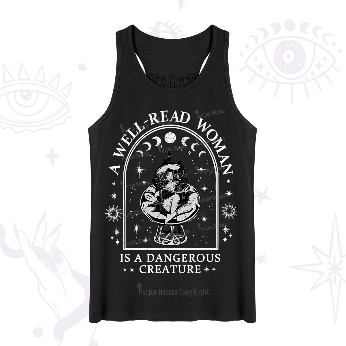 Purplehecate A Well Read Woman Bookish Tank