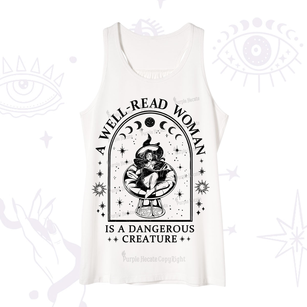 Purplehecate A Well Read Woman Bookish Tank