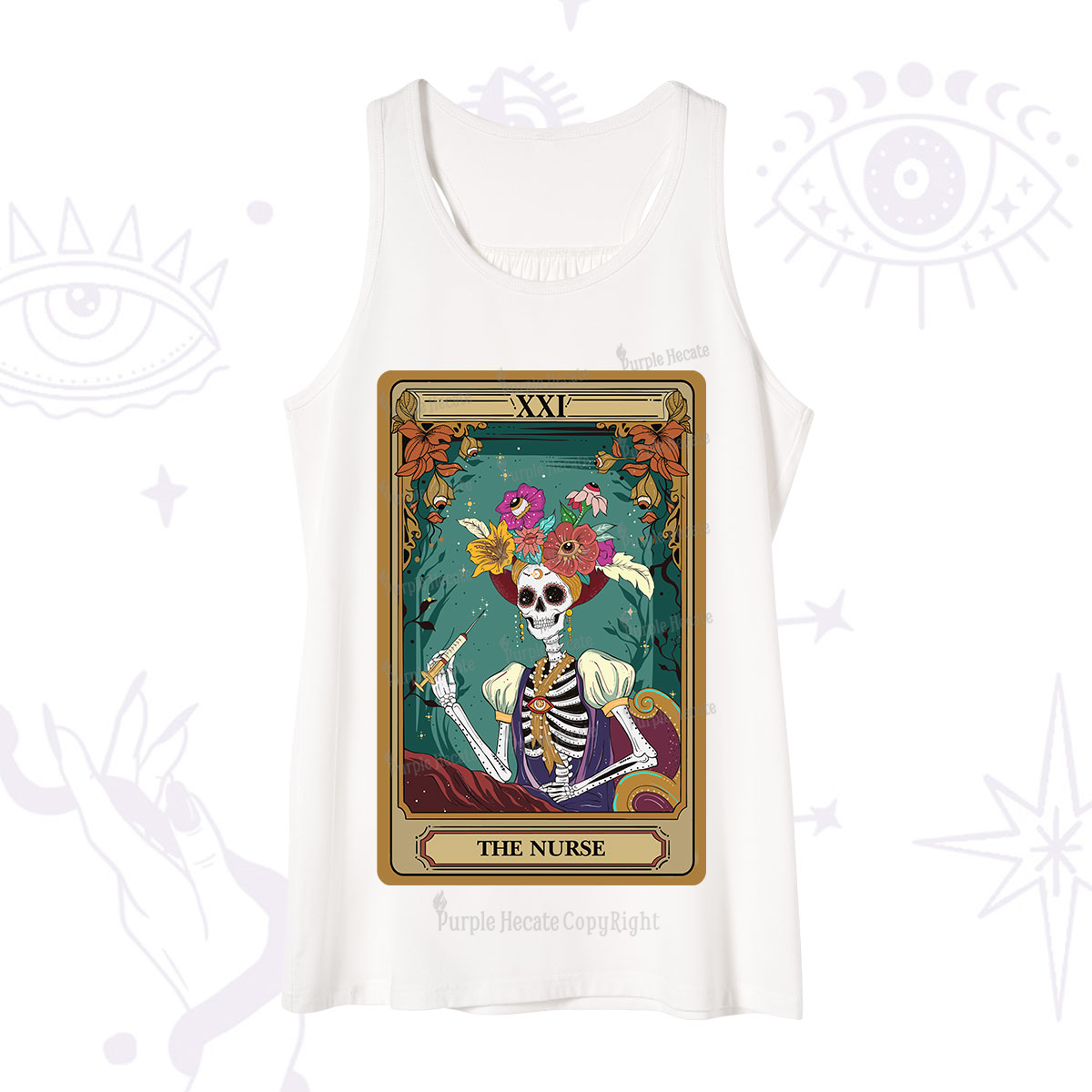 Purplehecate The Nurse Funny Tarot Card Tank