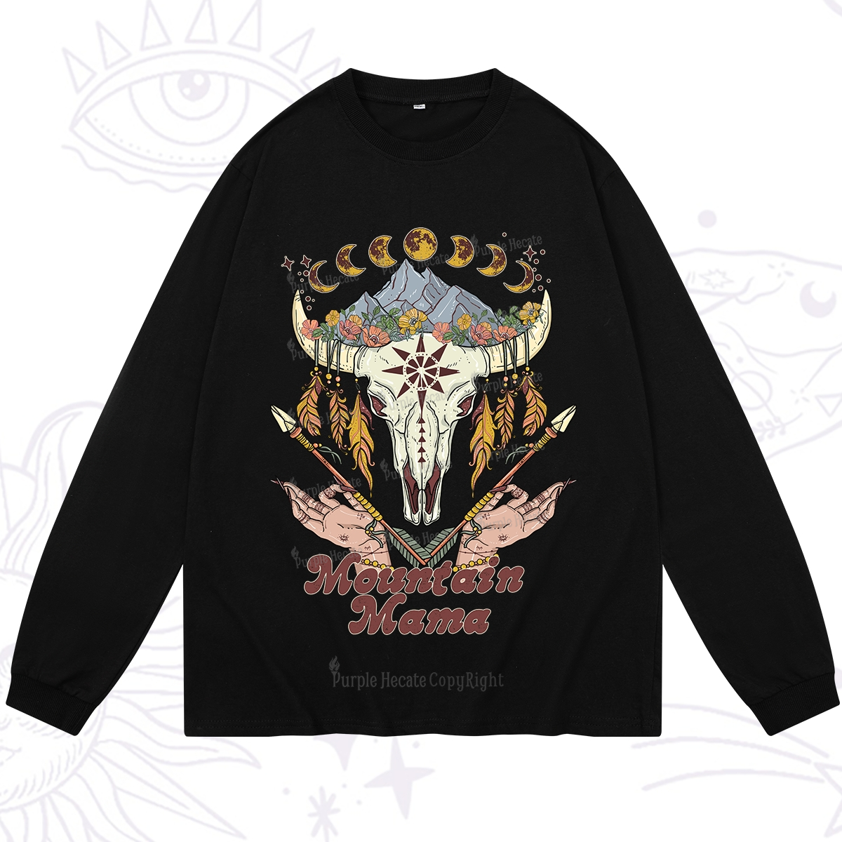 Purplehecate Mountain Mama Long Sleeve T-Shirt