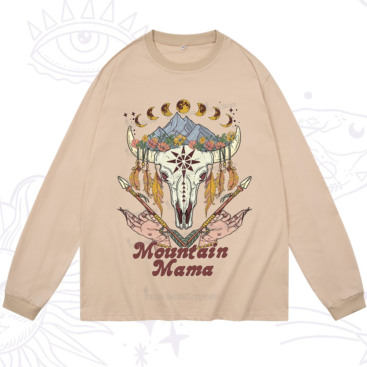 Purplehecate Mountain Mama Long Sleeve T-Shirt