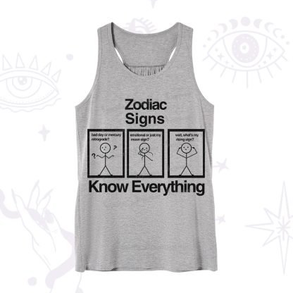 Purplehecate Zodiac Signs Know Everything Tank