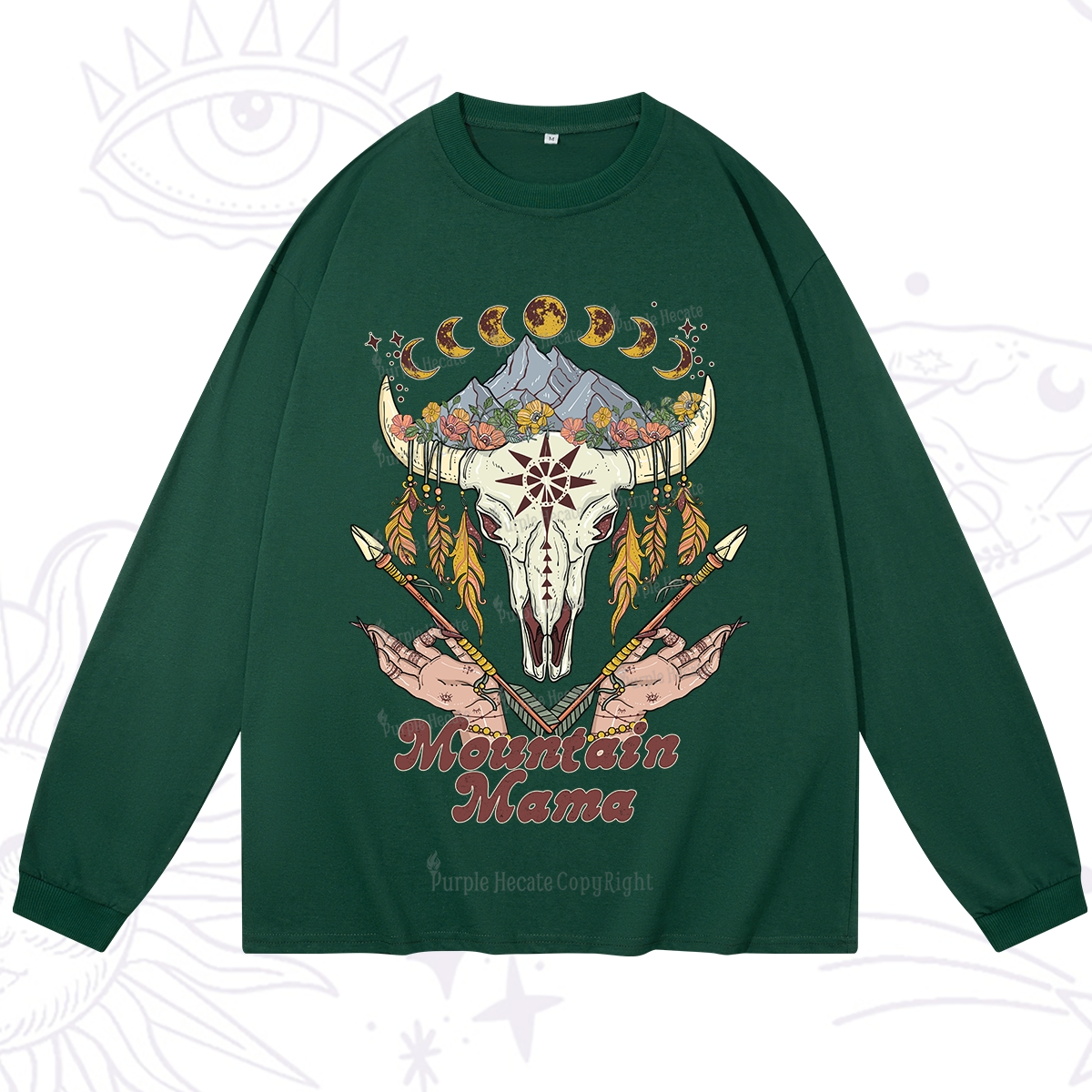 Purplehecate Mountain Mama Long Sleeve T-Shirt