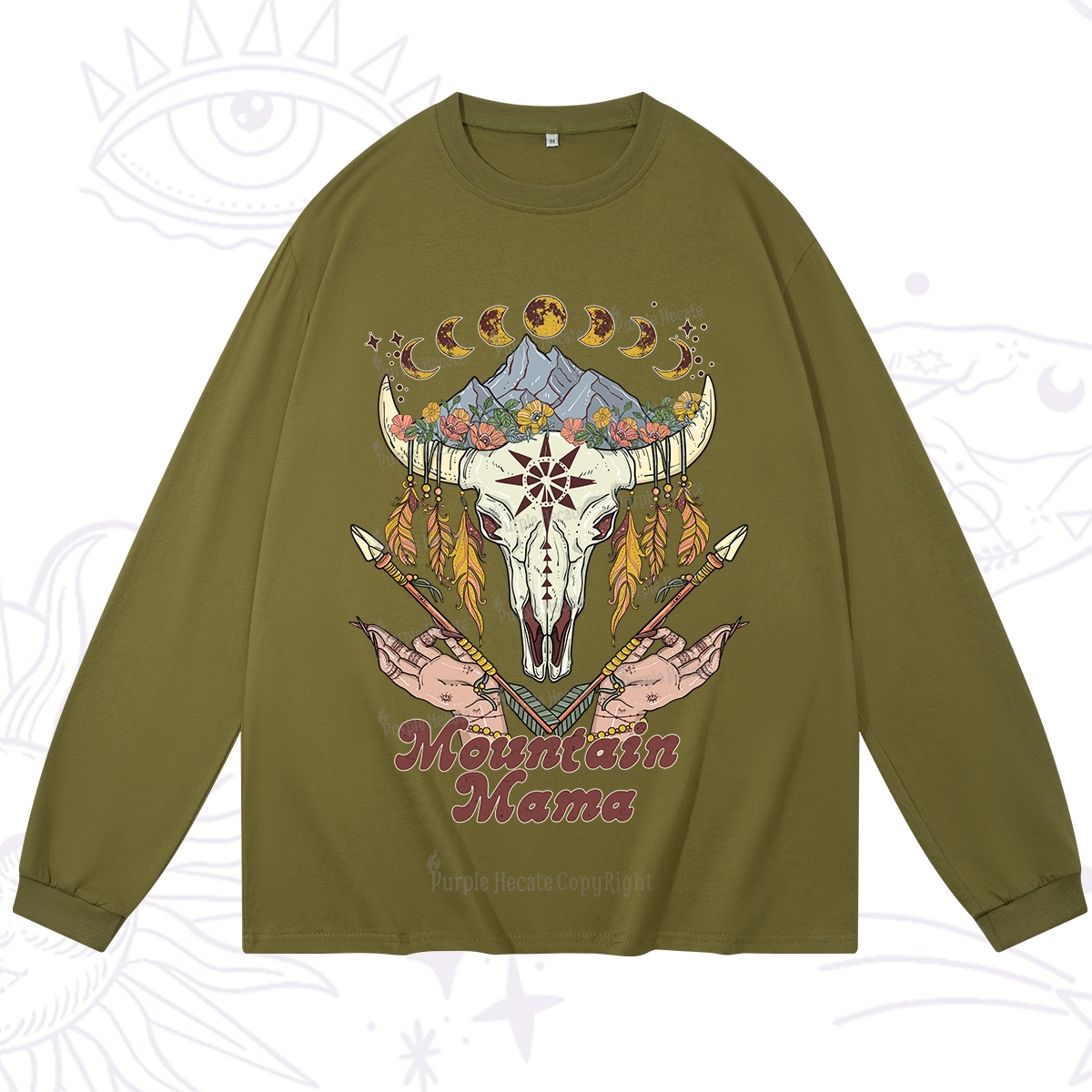 Purplehecate Mountain Mama Long Sleeve T-Shirt