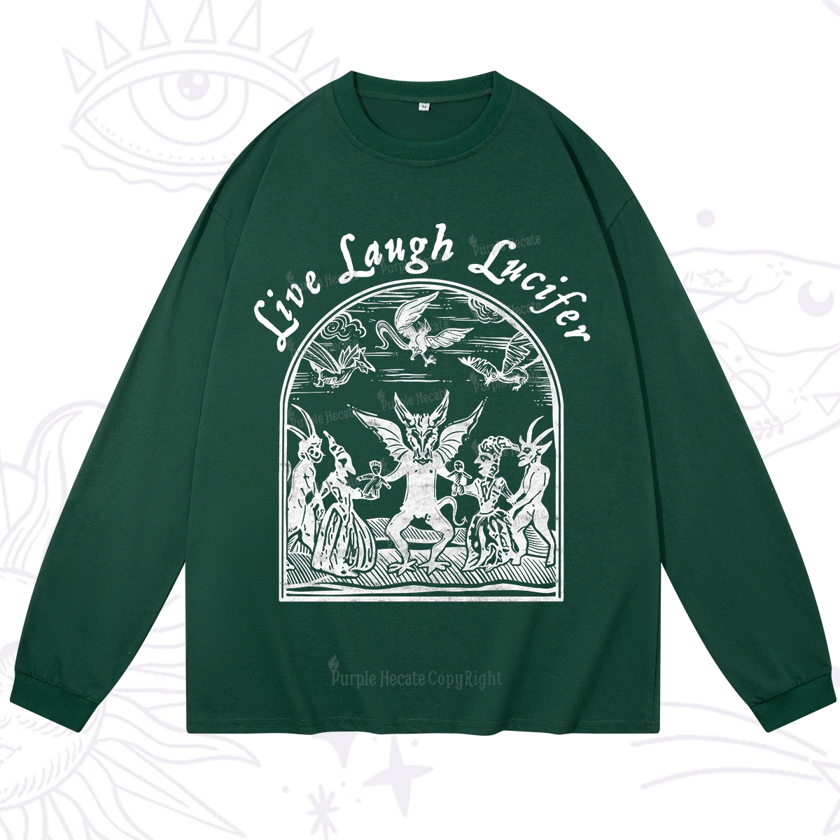 Purplehecate Live Laugh Lucifer Long Sleeve T-Shirt