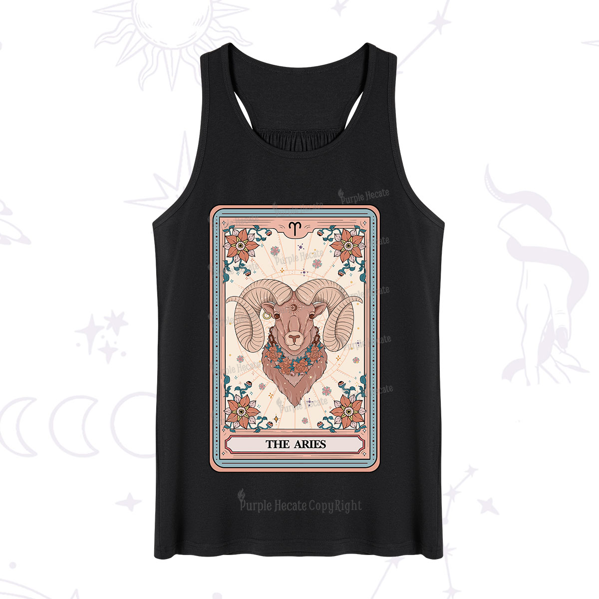 Purplehecate The Aries Tarot Card Tank