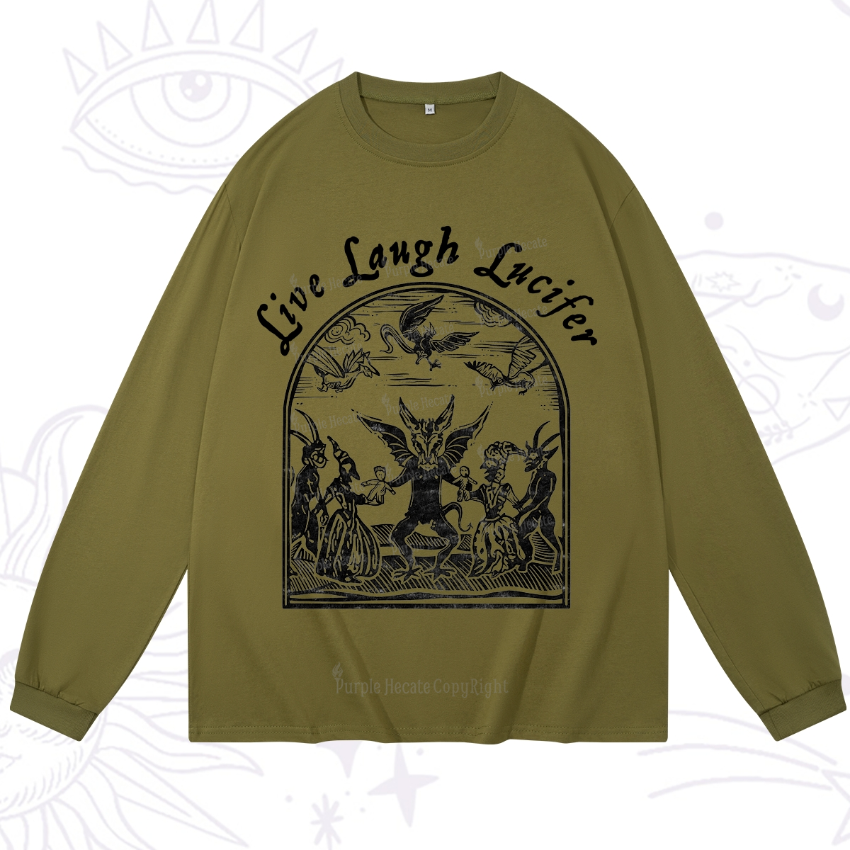 Purplehecate Live Laugh Lucifer Long Sleeve T-Shirt