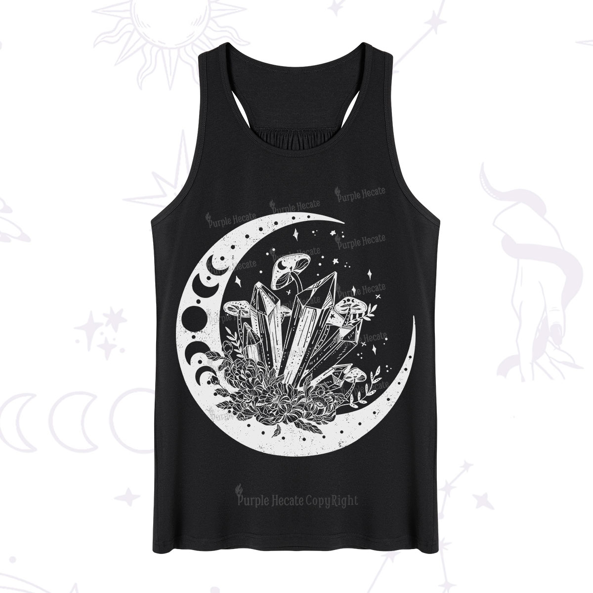 Purplehecate Moonshine and Crystal Tank