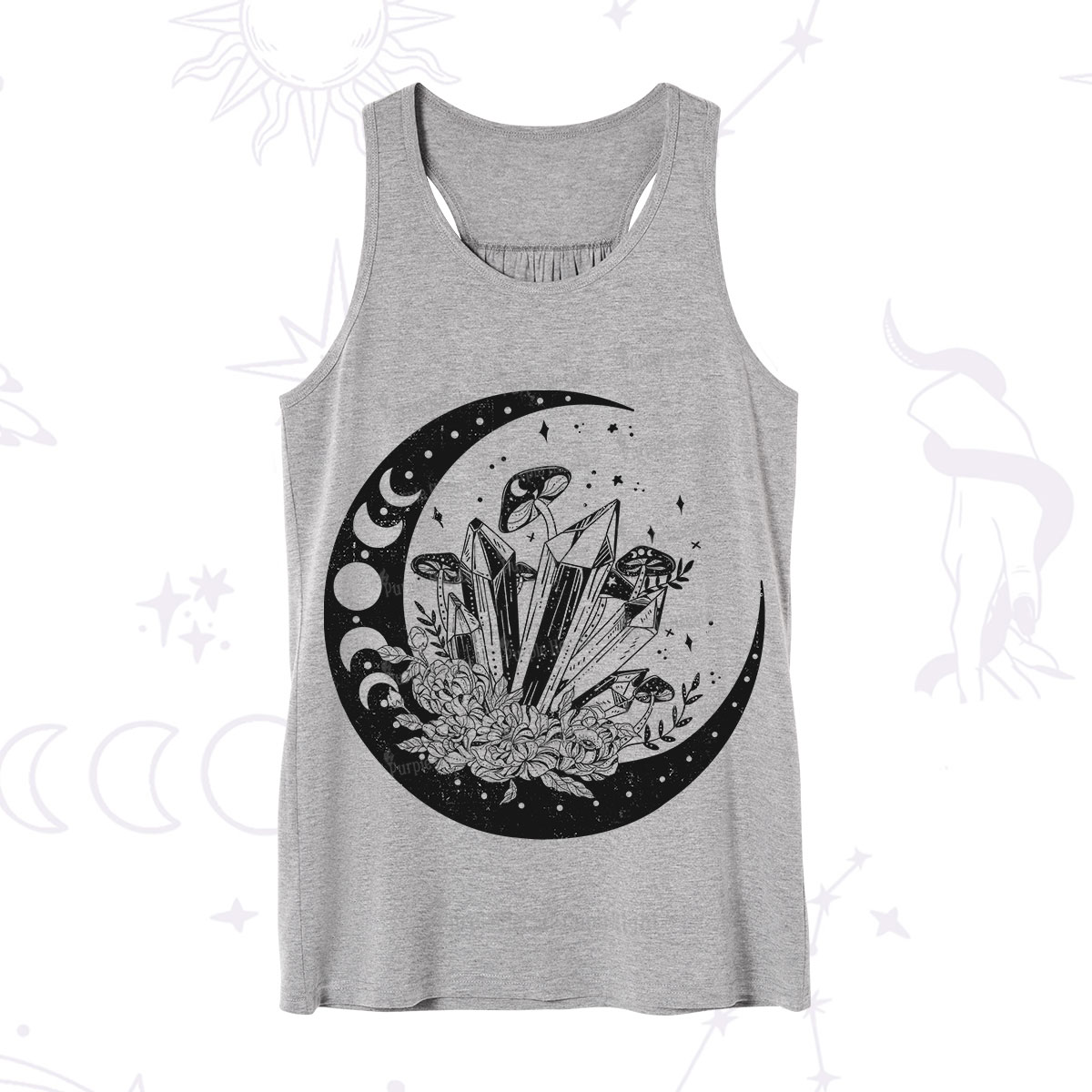 Purplehecate Moonshine and Crystal Tank