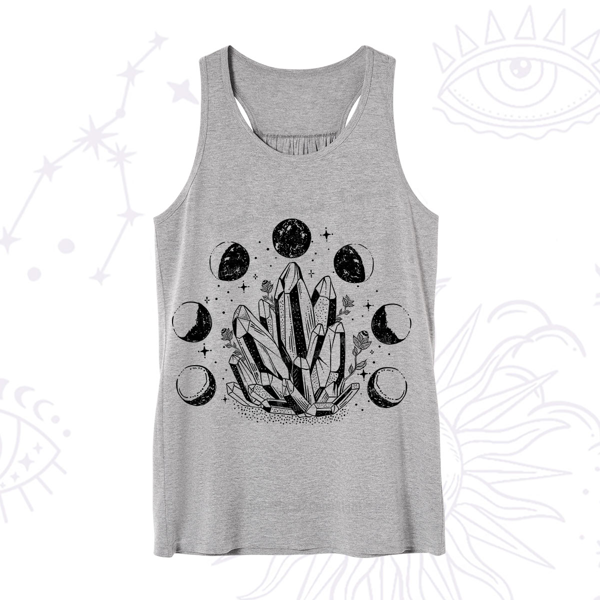 Purplehecate Crystals and Moon Phases Tank