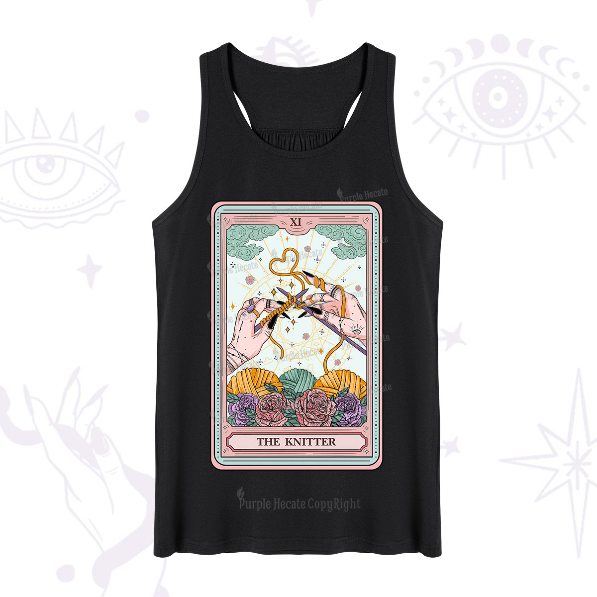 Purplehecate The Knitter Tarot Card Tank