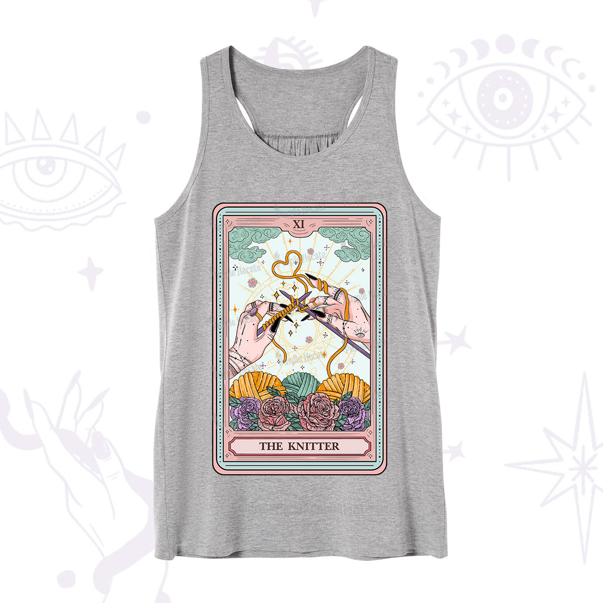 Purplehecate The Knitter Tarot Card Tank