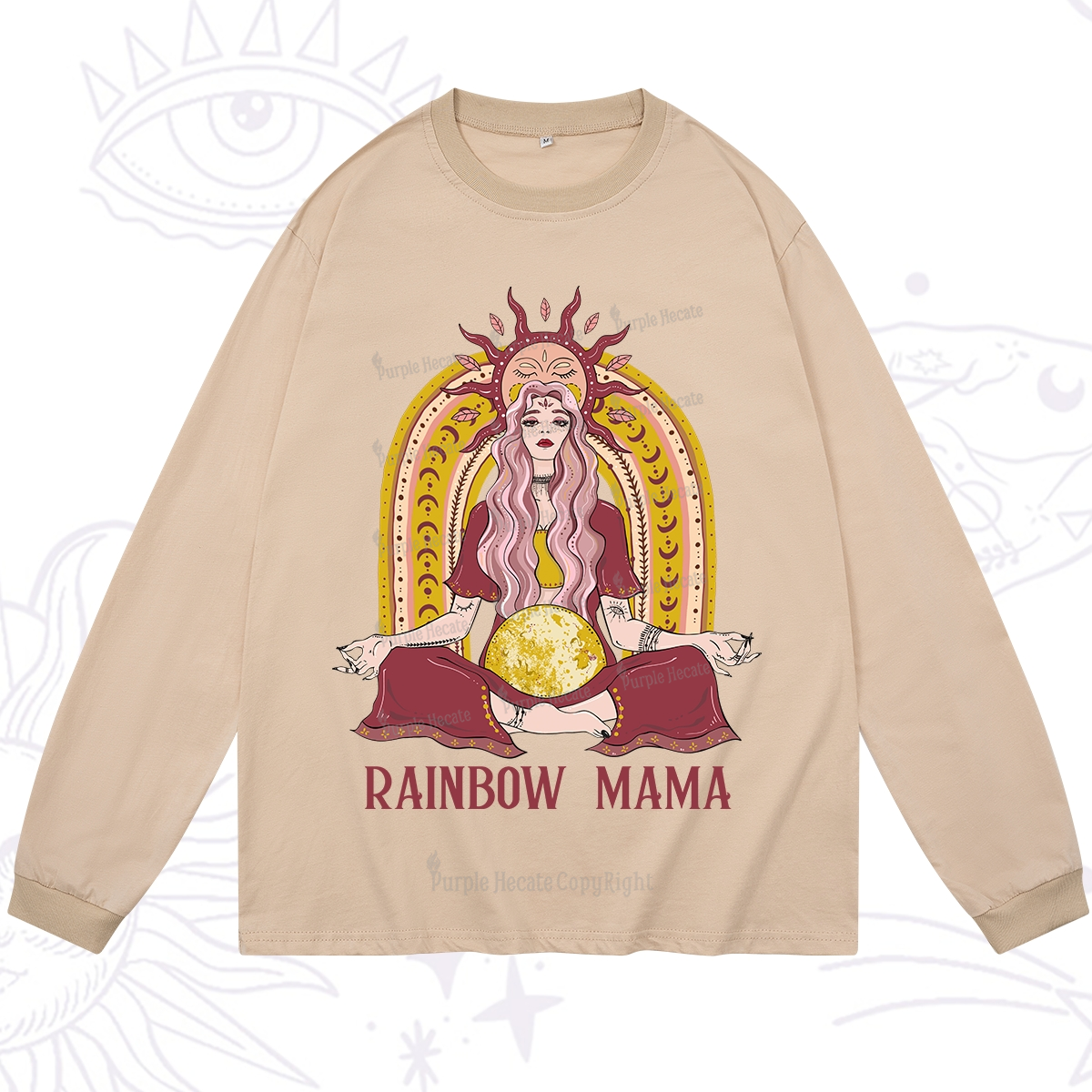 Purplehecate Rainbow Mama Long Sleeve T-Shirt