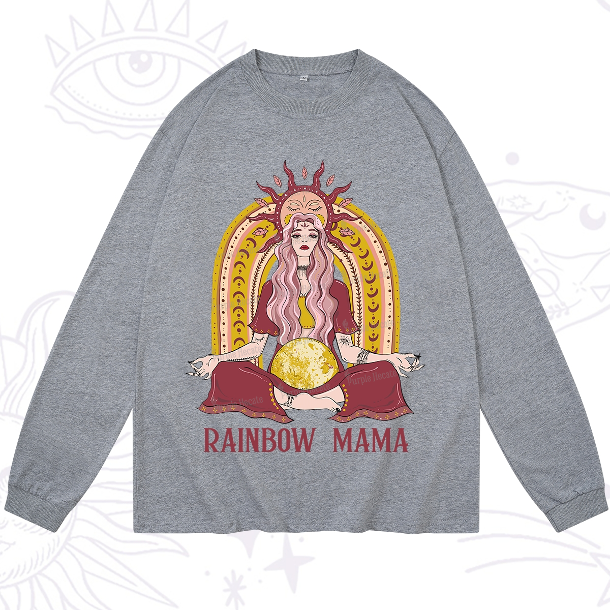 Purplehecate Rainbow Mama Long Sleeve T-Shirt