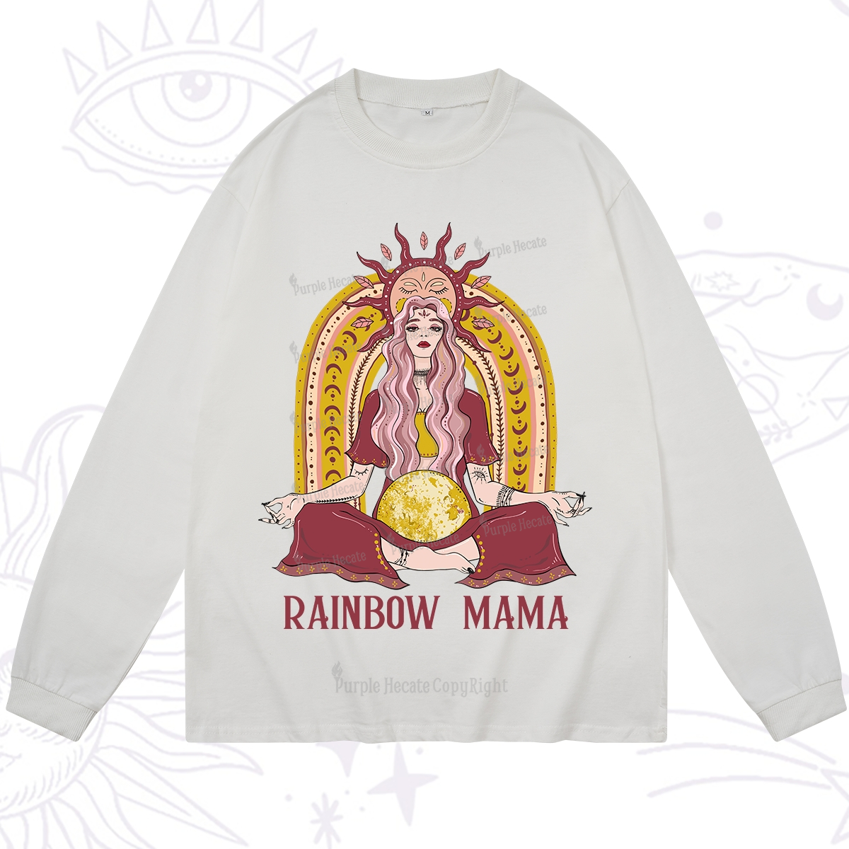Purplehecate Rainbow Mama Long Sleeve T-Shirt
