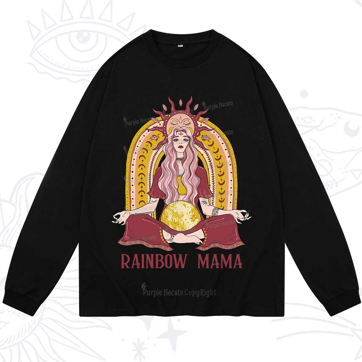 Purplehecate Rainbow Mama Long Sleeve T-Shirt