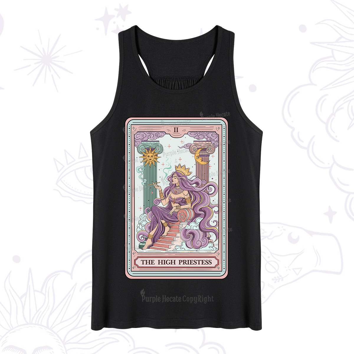 Purplehecate The Goddess High Priestess Tarot Card Tank