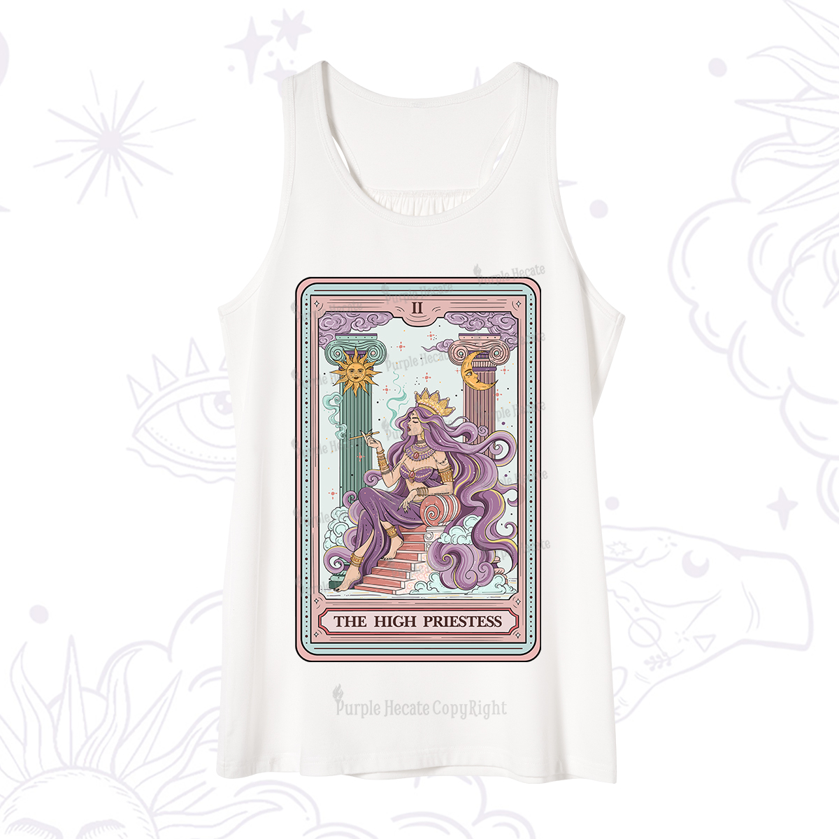 Purplehecate The Goddess High Priestess Tarot Card Tank