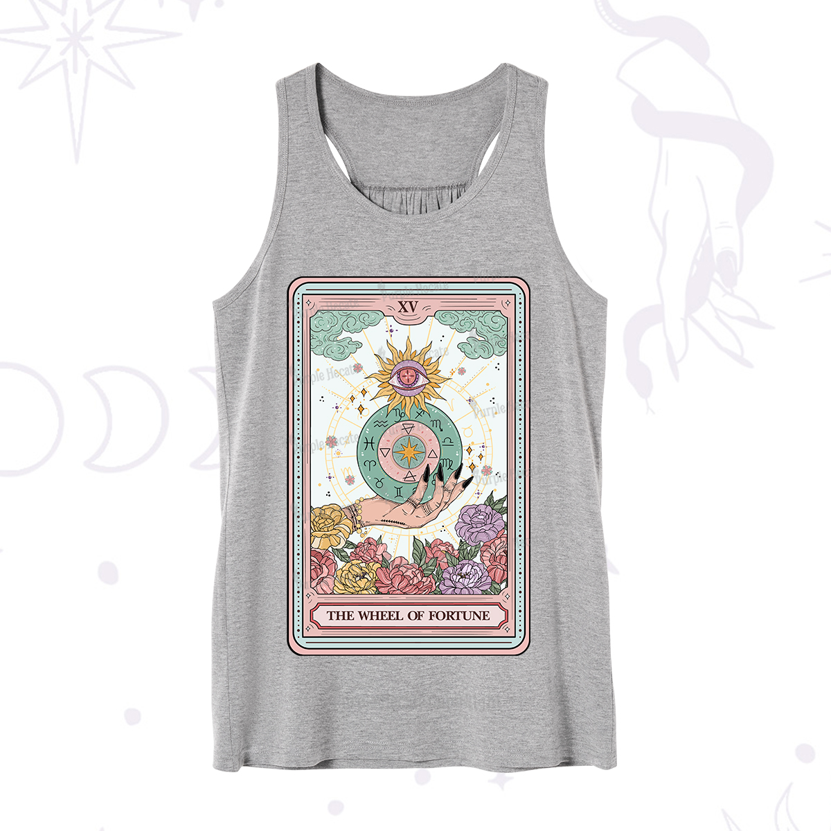 Purplehecate The Wheel of Fortune Tarot Card Tank