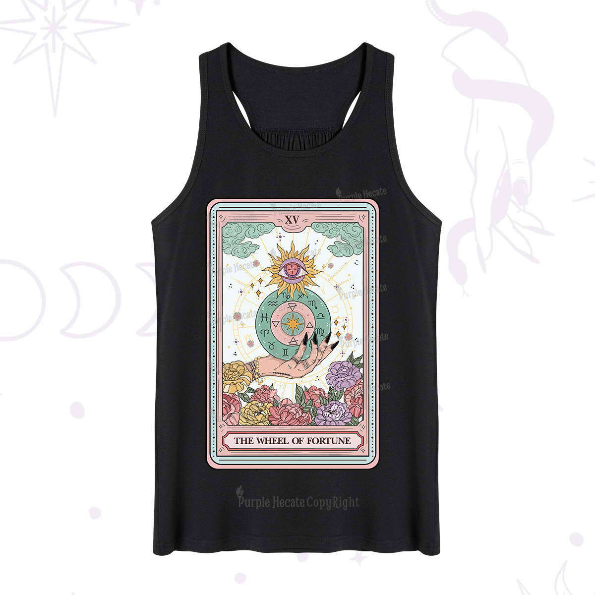 Purplehecate The Wheel of Fortune Tarot Card Tank