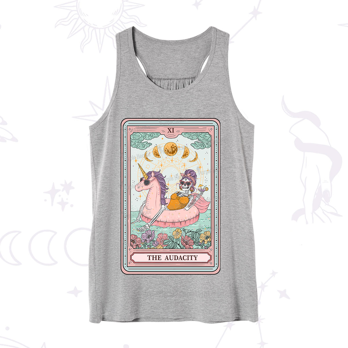 Purplehecate The Audacity Skeleton Tarot Card  Tank