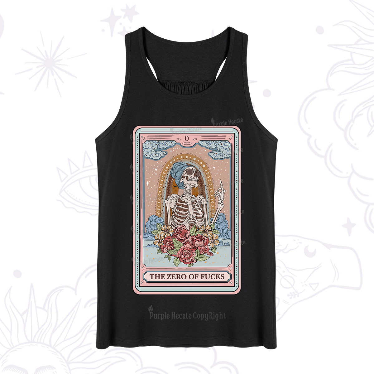 Purplehecate The Zero Of Fucks Tarot Card Tank