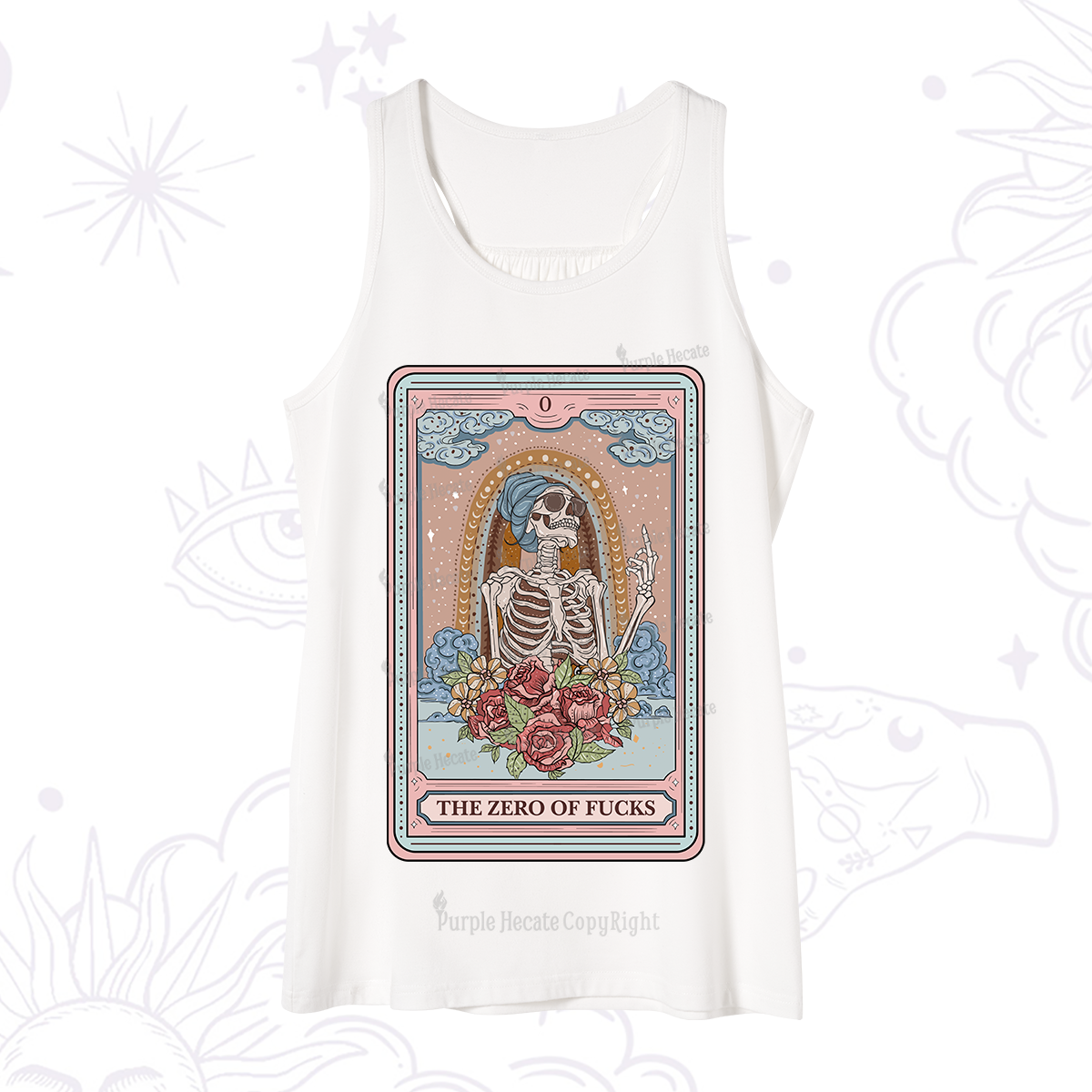Purplehecate The Zero Of Fucks Tarot Card Tank