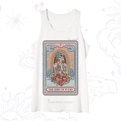 Purplehecate The Zero Of Fucks Tarot Card Tank