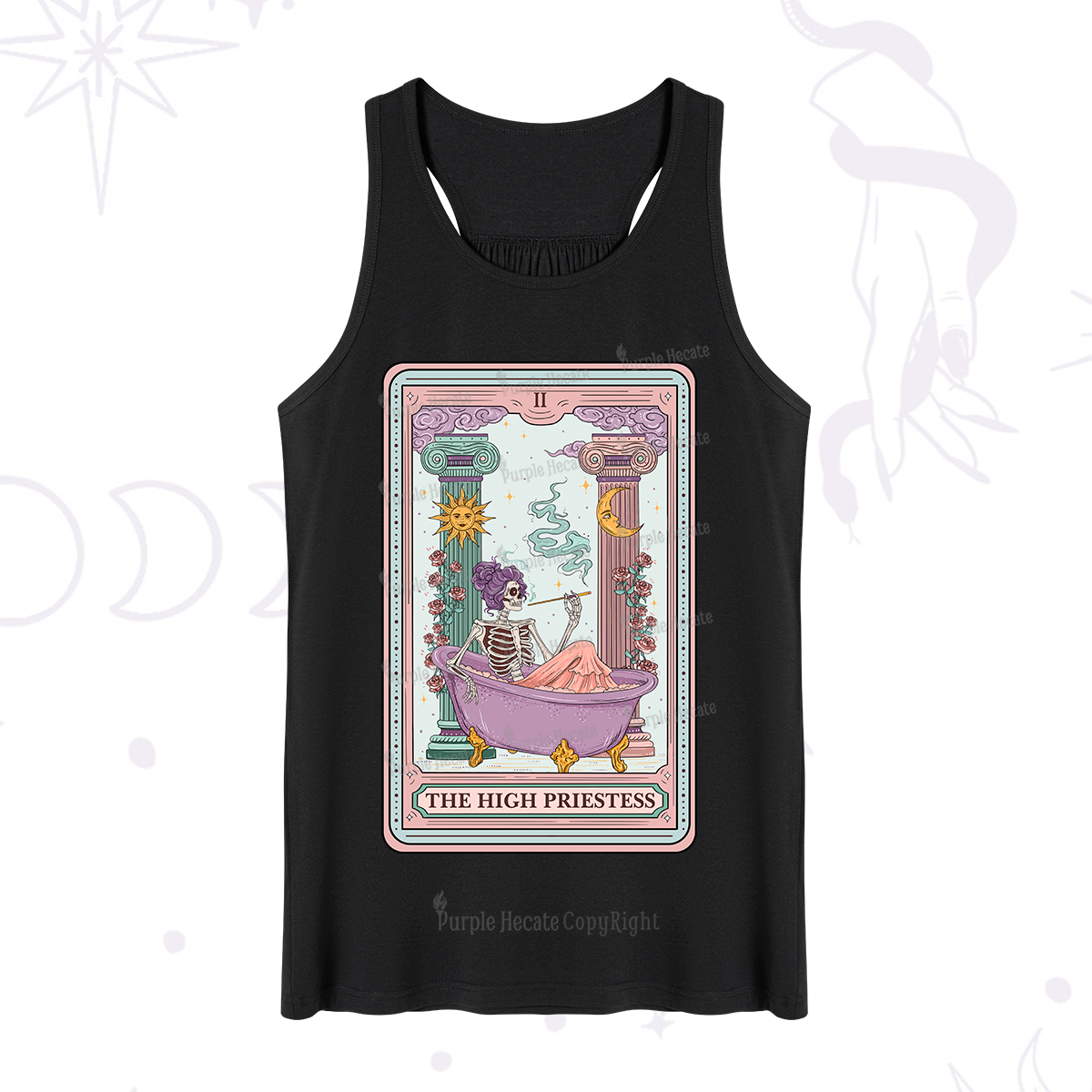 Purplehecate The Noble High Priestess Tarot Card Tank