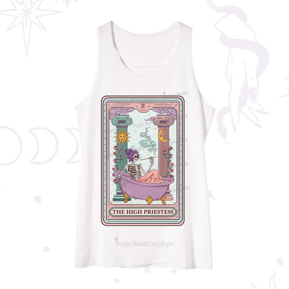Purplehecate The Noble High Priestess Tarot Card Tank