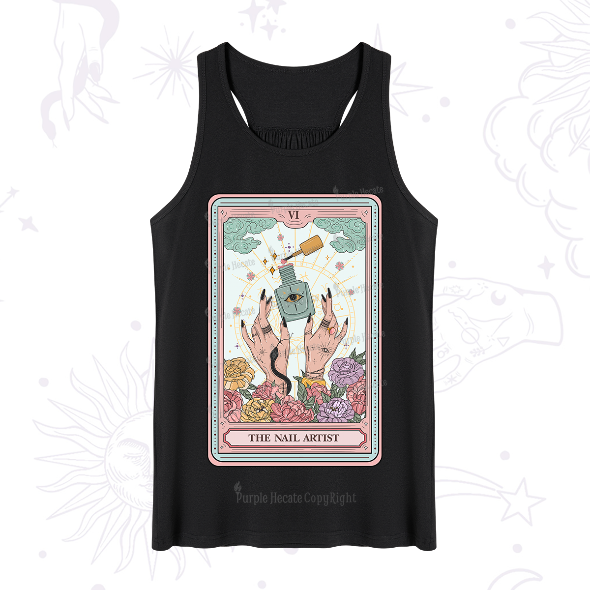 Purplehecate The Nail Artist Life Tarot Tank