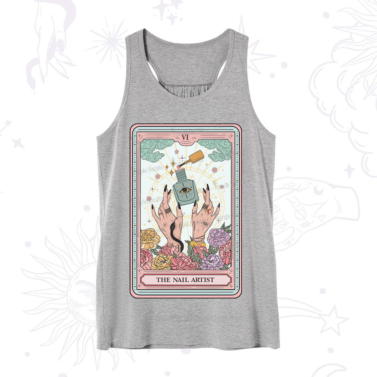 Purplehecate The Nail Artist Life Tarot Tank