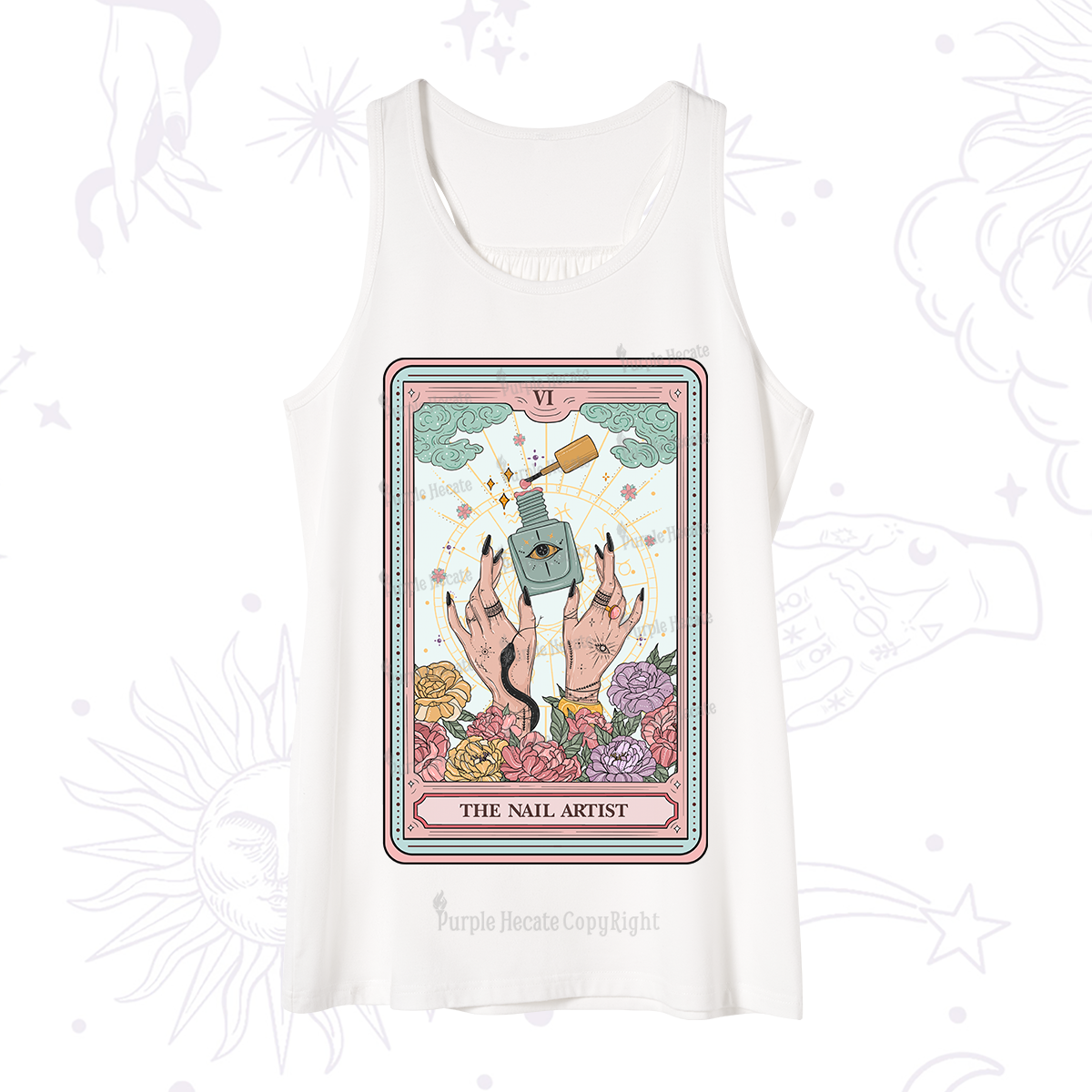 Purplehecate The Nail Artist Life Tarot Tank