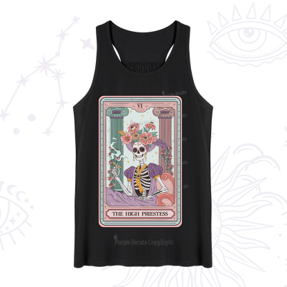 Purplehecate The High Priestess Skeleton Tarot Tank