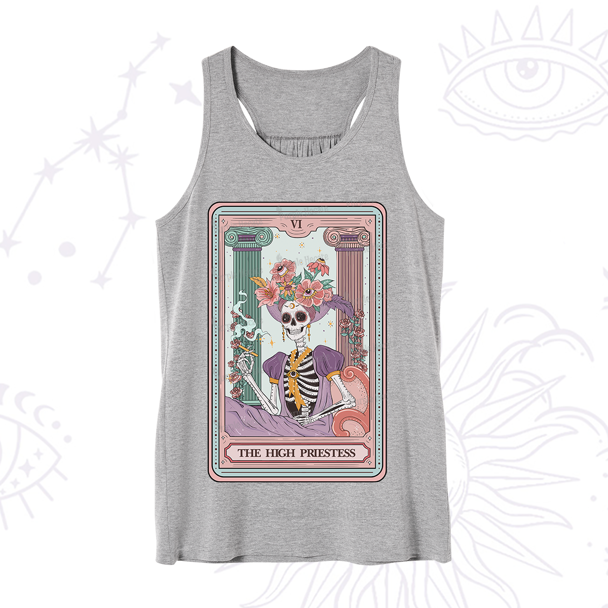 Purplehecate The High Priestess Skeleton Tarot Tank