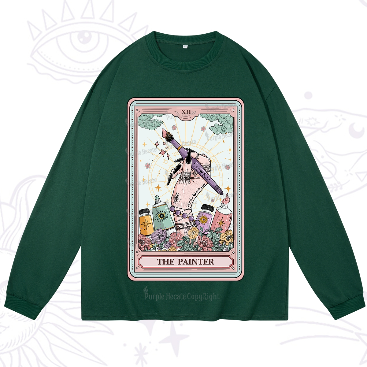 Purplehecate The Painter Tarot Long Sleeve T-Shirt